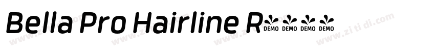Bella Pro Hairline R字体转换